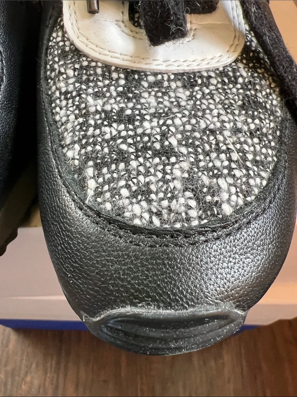 Michael Kors Black and White Tweed Casual Sneakers - Picture 6 of 6